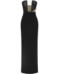 Nensi Dojaka - 'Corsetted Draped Maxi' Dress - Lyst