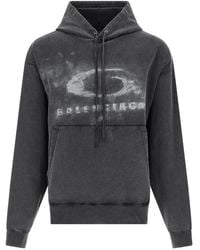 Balenciaga - Faded Crayon Loop Oversize Hoodie - Lyst
