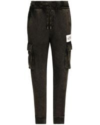Dolce & Gabbana - Logo Cotton Trousers - Lyst