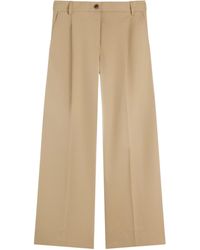 Tommy Hilfiger - Logo Embroidery Wide Leg Chinos - Lyst