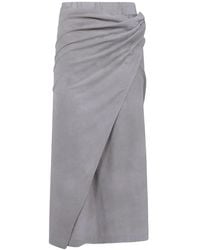 Ziggy Chen - Asymetric Jersey Skirt - Lyst