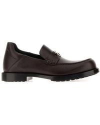 Balenciaga - Comfy Logo-Plaque Leather Loafers - Lyst