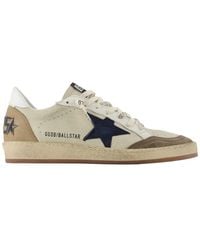 Golden Goose - Cream Light Ball Star Sneakers - Lyst