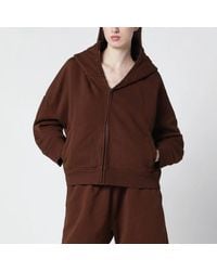 Entire studios - Cotton Zip-Up Sweatshirt - Lyst