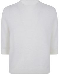 Nuur - Boxi Short Sleeves Round Neck Sweater - Lyst