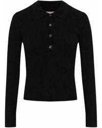 MICHAEL Michael Kors - Michael By Michael Kors Long-Sleeved Polo Shirt - Lyst