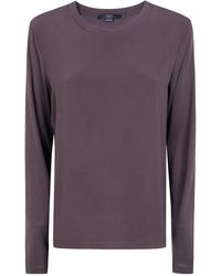 Seventy - Jersey Crepe Round Neck Sweater - Lyst