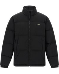 Lacoste - Padded Down Jacket With Removable Hood - Lyst