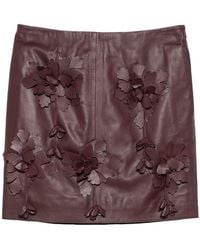 Alberta Ferretti - Faux Leather Mini Skirt - Lyst