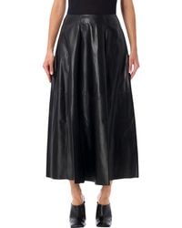 Arma - Eleni Leather Pleated Skirt - Lyst