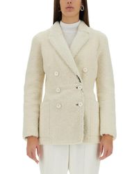 McQueen - Double Breasted Coat - Lyst