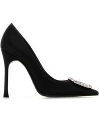 AMINA MUADDI - Satin Camelia 105 Pumps - Lyst