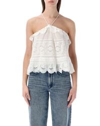 Isabel Marant - Isabel Marant Etoile Marant Étoile Prisha Lace Top - Lyst