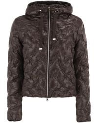 Herno - Diamond-Quilted Hooded Down Jacket - Lyst