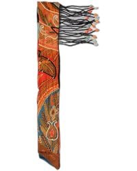 Etro - Paisley Print Silk Foulard - Lyst