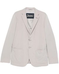Herno - Buttoned Textured Blazer - Lyst