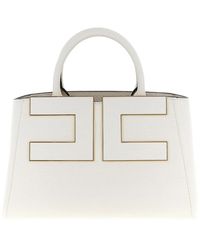 Elisabetta Franchi - Maxi Logo Shopping Bag - Lyst