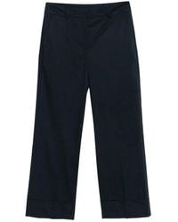 Incotex - Arlys Wide-Leg Cuffed Cotton Trousers - Lyst