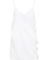 MM6 by Maison Margiela - Silk Mini Dress - Lyst