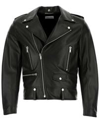 Saint Laurent - Giubbotto Pelle - Lyst