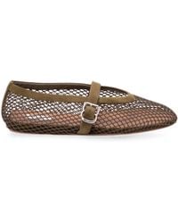 Alaïa - Fishnet Ballet Flats - Lyst