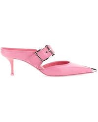 McQueen - Punk Sandal With Buckle - Lyst