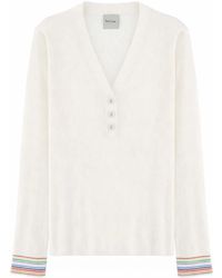 Paul Smith - Solid V Neck Sweater - Lyst