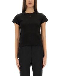 McQueen - T-Shirt With "Skull" Embroidery - Lyst