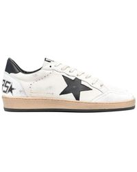 Golden Goose - Ballstar Nappa Leather Low-Top Sneakers - Lyst