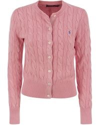 Polo Ralph Lauren - Polo Pony Round Neck Cardigan - Lyst