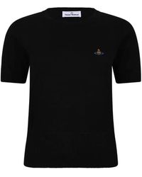 Vivienne Westwood - T-Shirt With Orb Embroidery - Lyst