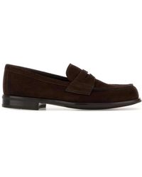 Prada - Suede Loafers - Lyst