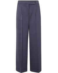 Peserico - Wide-Leg Tailored Palazzo Pants - Lyst