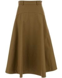 Balenciaga - Army Cotton Skirt - Lyst