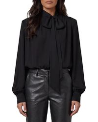 FEDERICA TOSI - Silk-Blouse Blouse With Bow - Lyst