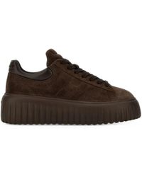 Hogan - H-Stripes Leather Sneakers - Lyst