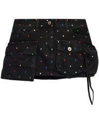 The Attico - Denim Skirt - Lyst