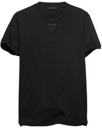 Prada - Cotton Jersey T-Shirt - Lyst