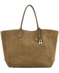 Hogan - Address Medium Leather Tote Bag - Lyst