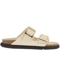 Birkenstock - Arizona Db Hex – Patent Natural Leather Sandal - Lyst