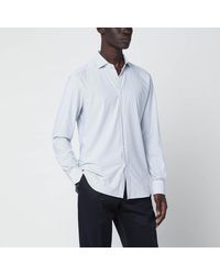 Xacus - Striped Tailor Fit Shirt - Lyst