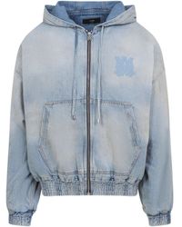 Amiri - Ma Denim Zip Hoodie - Lyst
