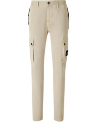 Stone Island - Twill Tapered Trousers - Lyst