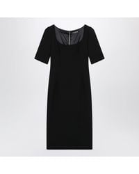 Dolce & Gabbana - Dolce&Gabbana Double Wool Crêpe Dress - Lyst
