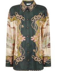 Zimmermann - "Valiant" Twill Shirt - Lyst