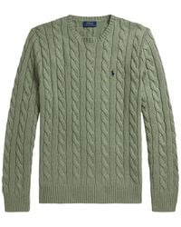 Polo Ralph Lauren - Pullover Cable Knit Cotton Sweater - Lyst