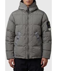 Stone Island - Zip-Up Down Jacket - Lyst