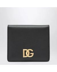 Dolce & Gabbana - Dolce&Gabbana Leather Wallet With Dg Logo - Lyst