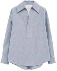 Bottega Veneta - Cotton And Linen Blouse - Lyst