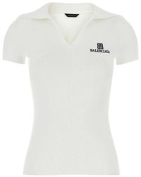 Balenciaga - Short-Sleeve Nano Bb Tank Top - Lyst